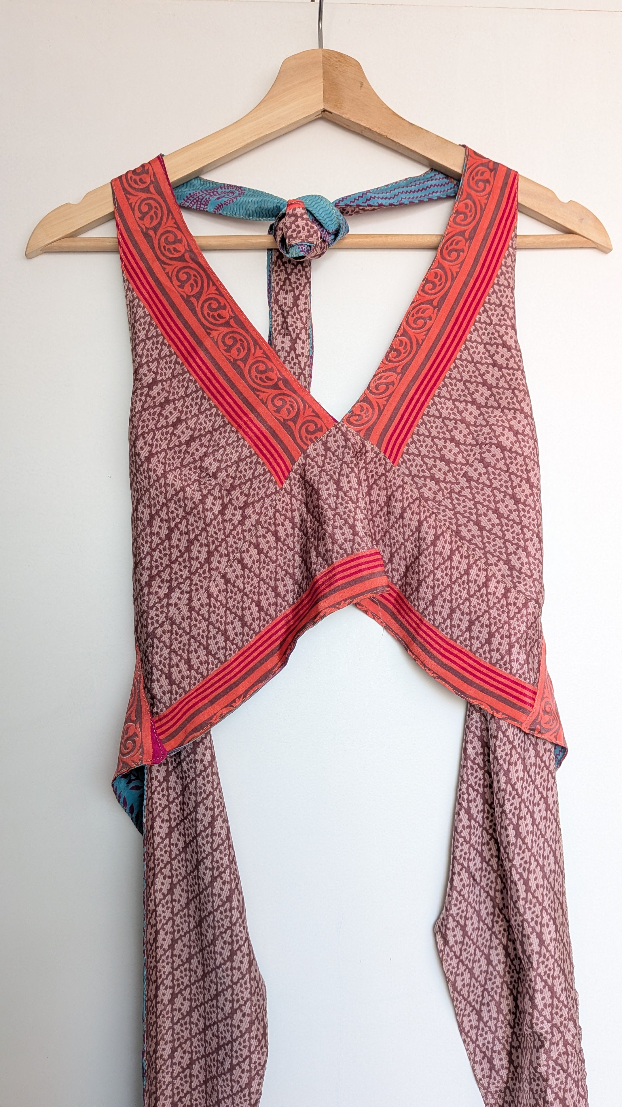 Reversible halter top