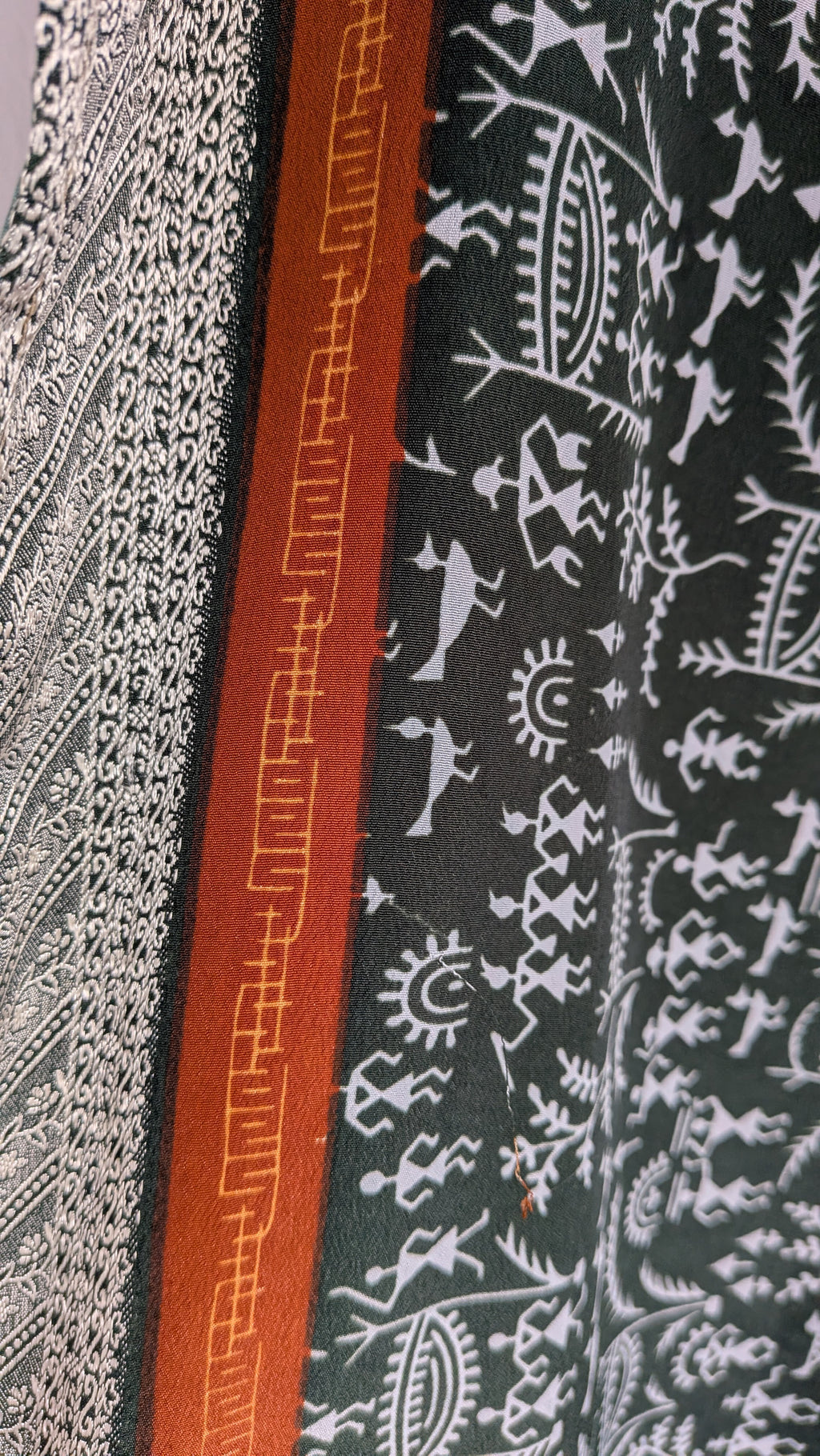 Long reversible skirt