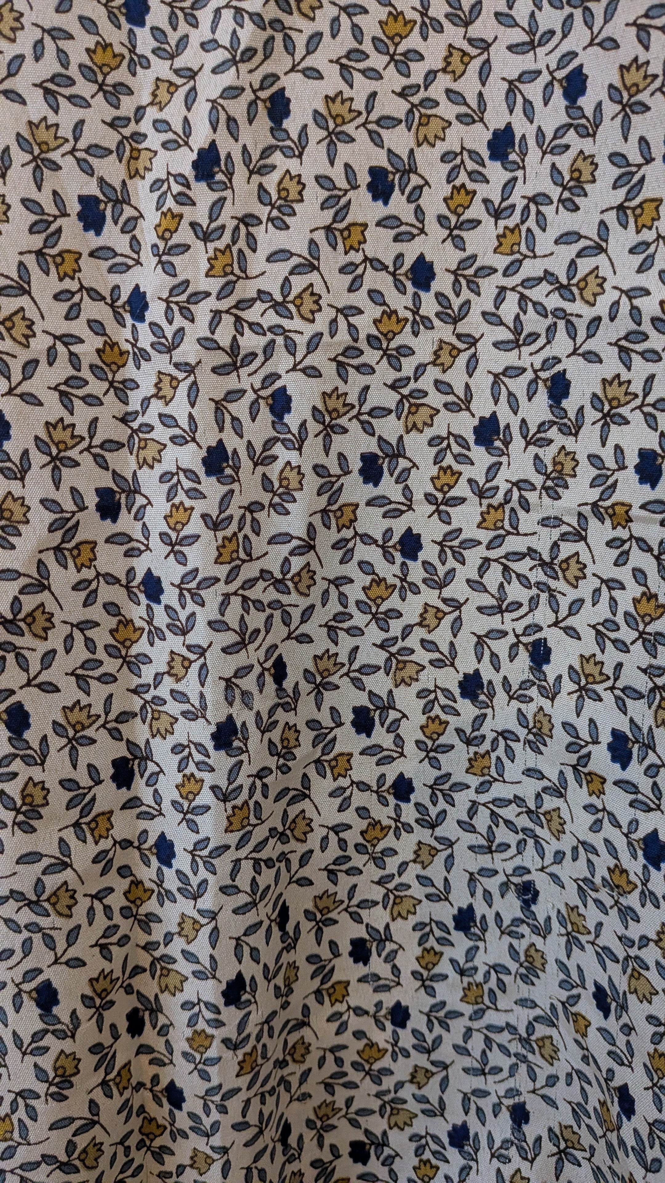 Wrap blouse with bishop sleeves