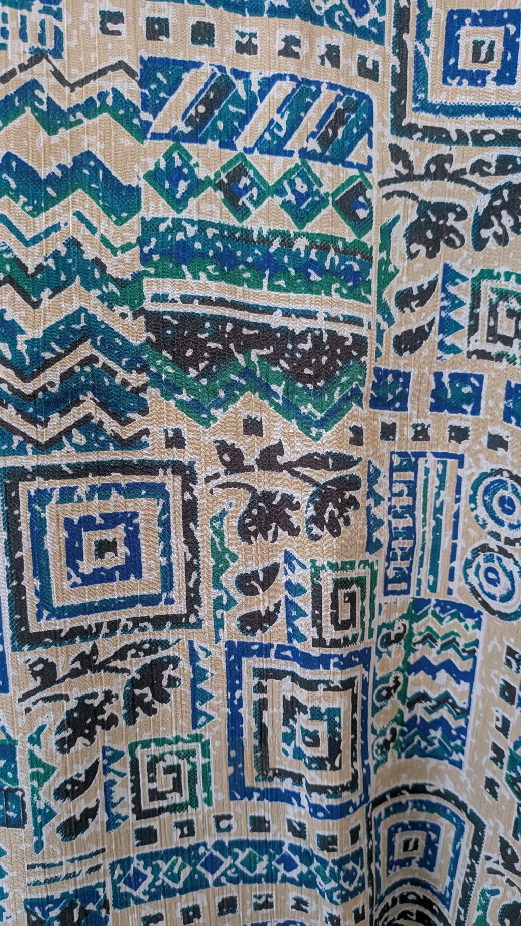 Wrap blouse with bishop sleeves