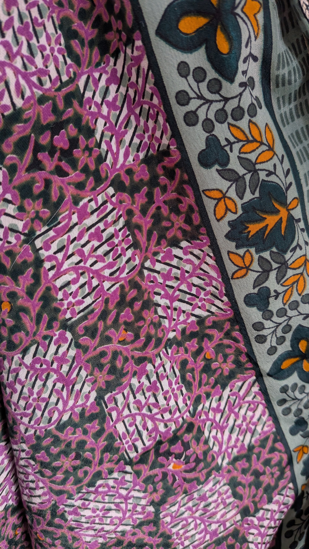 Long reversible skirt