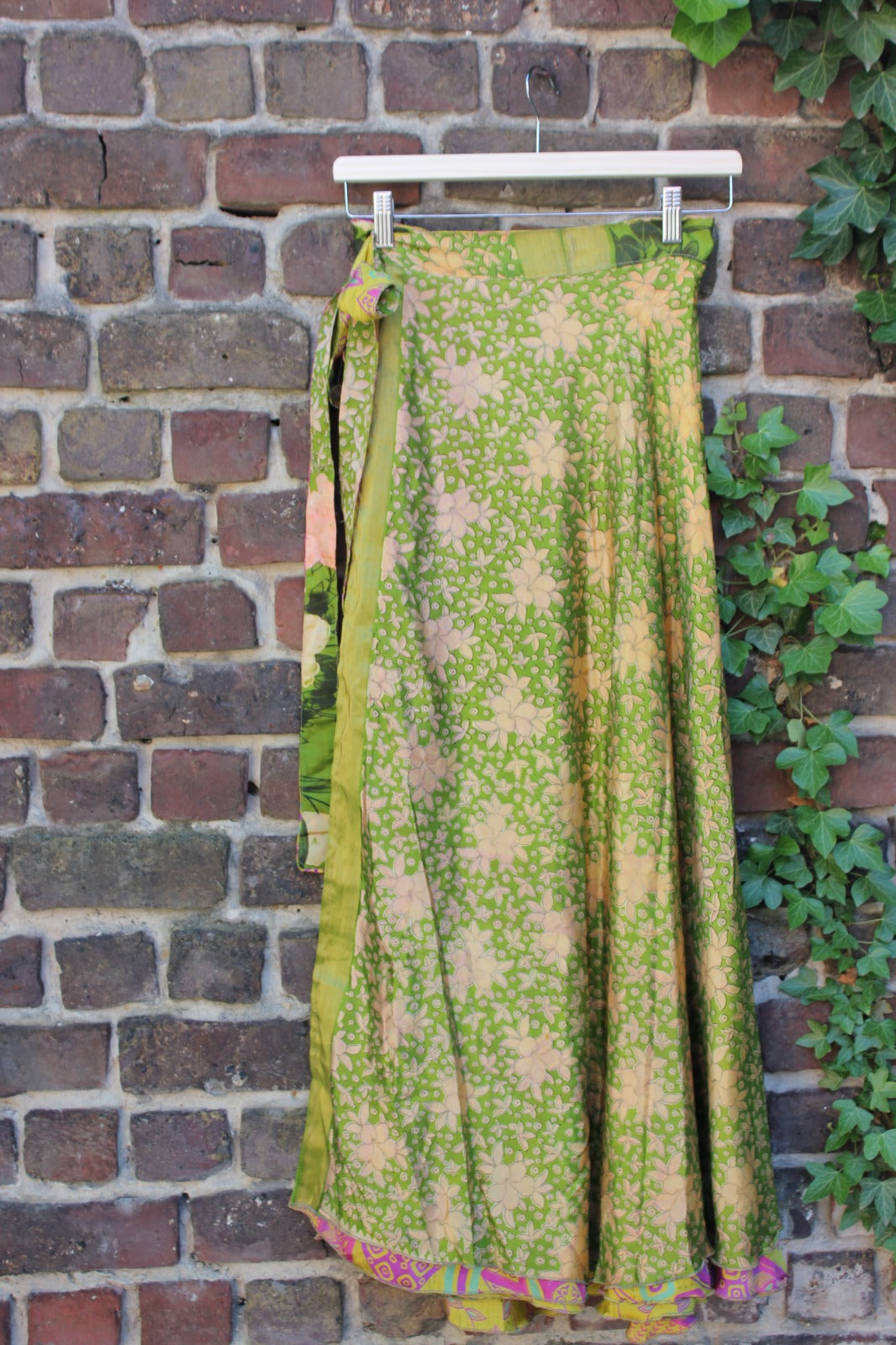 Long reversible skirt