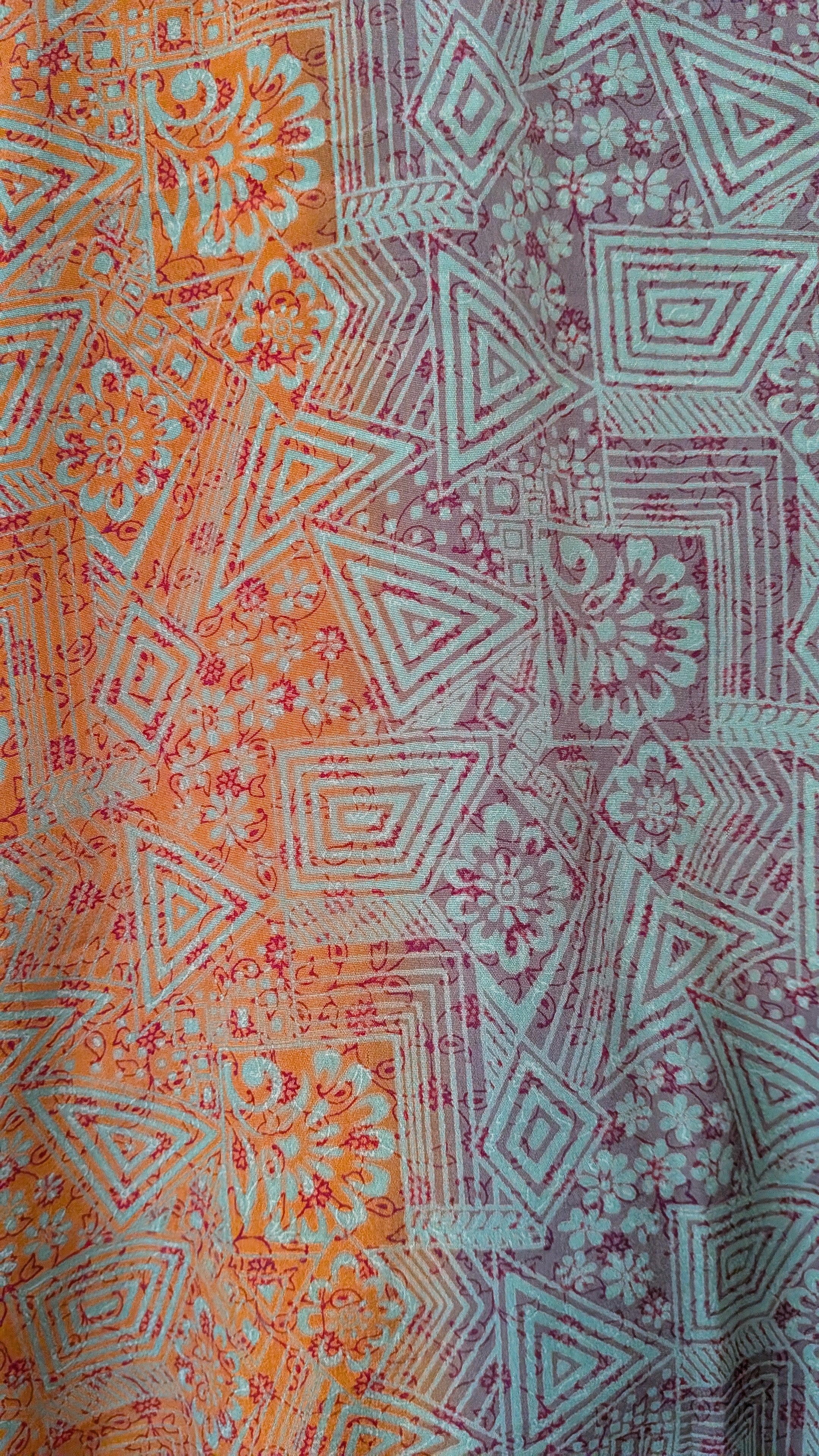 Wrap blouse with bishop sleeves