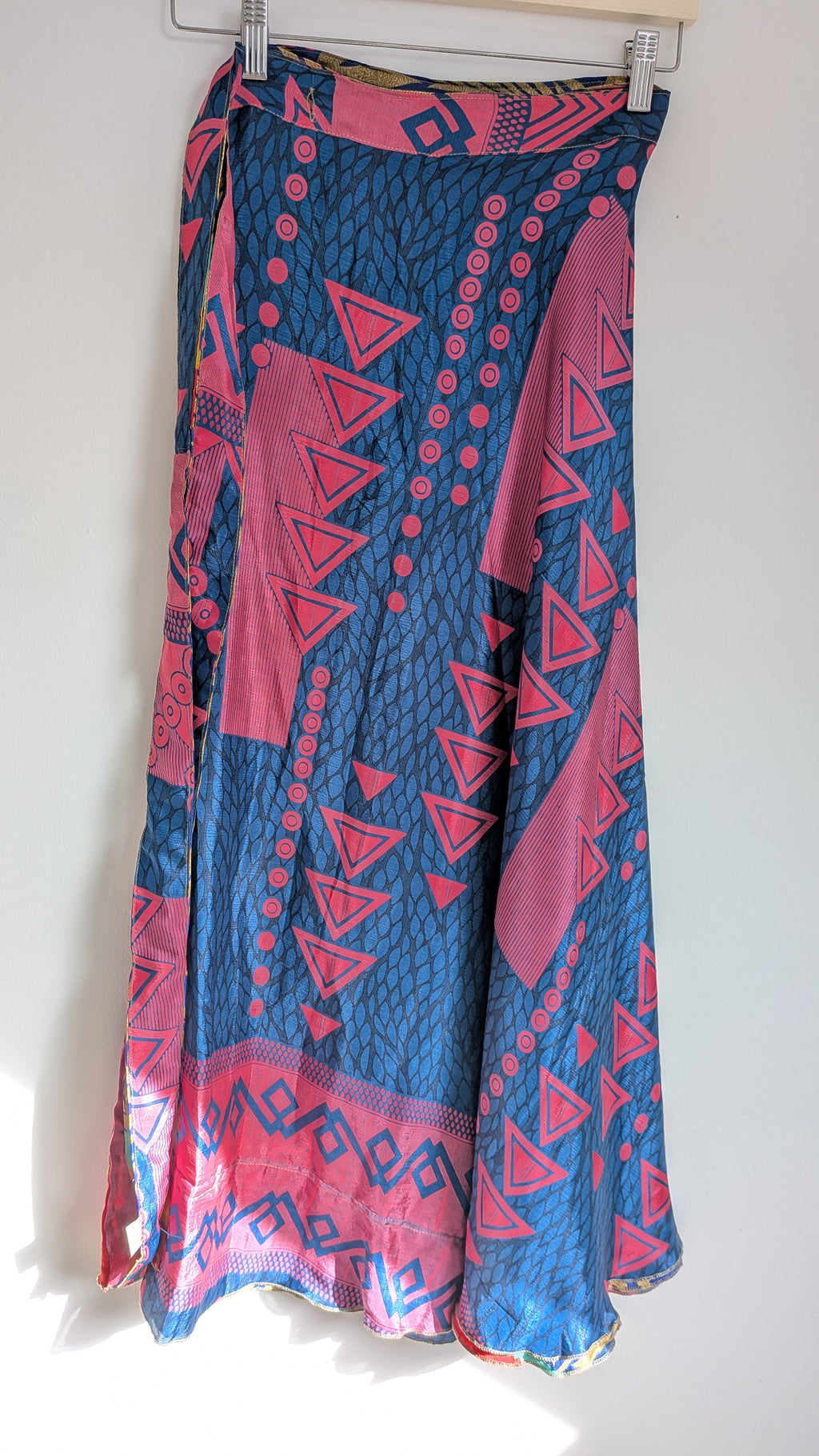 Long reversible skirt