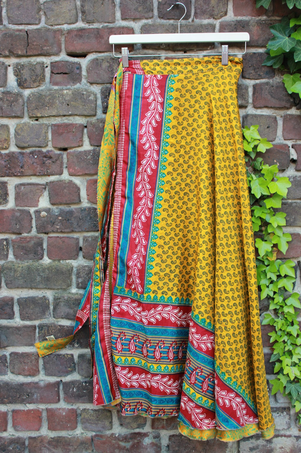 Long reversible skirt