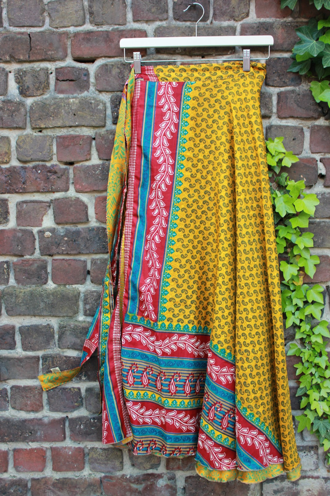 Long reversible skirt
