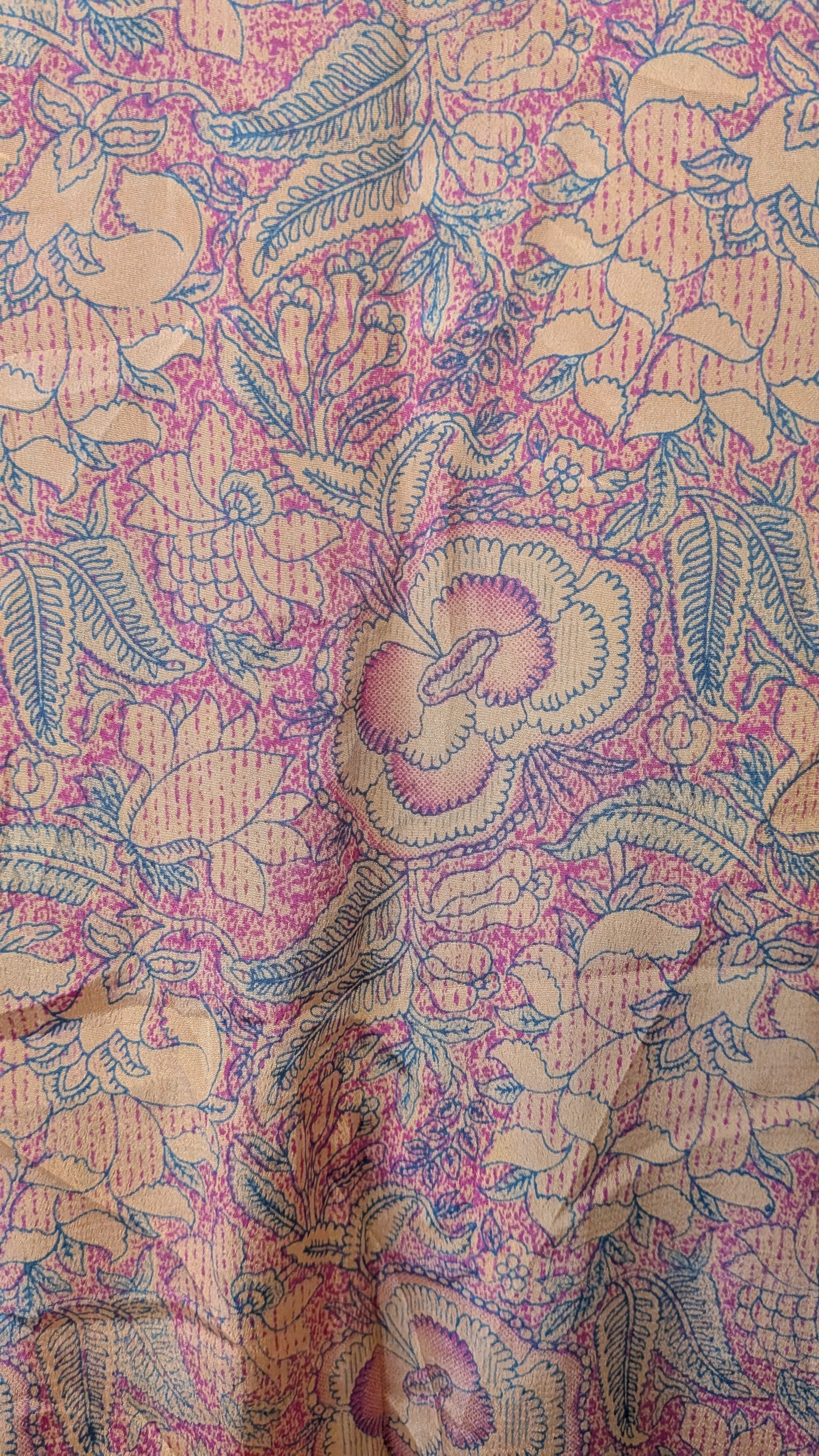 Wrap blouse with bishop sleeves