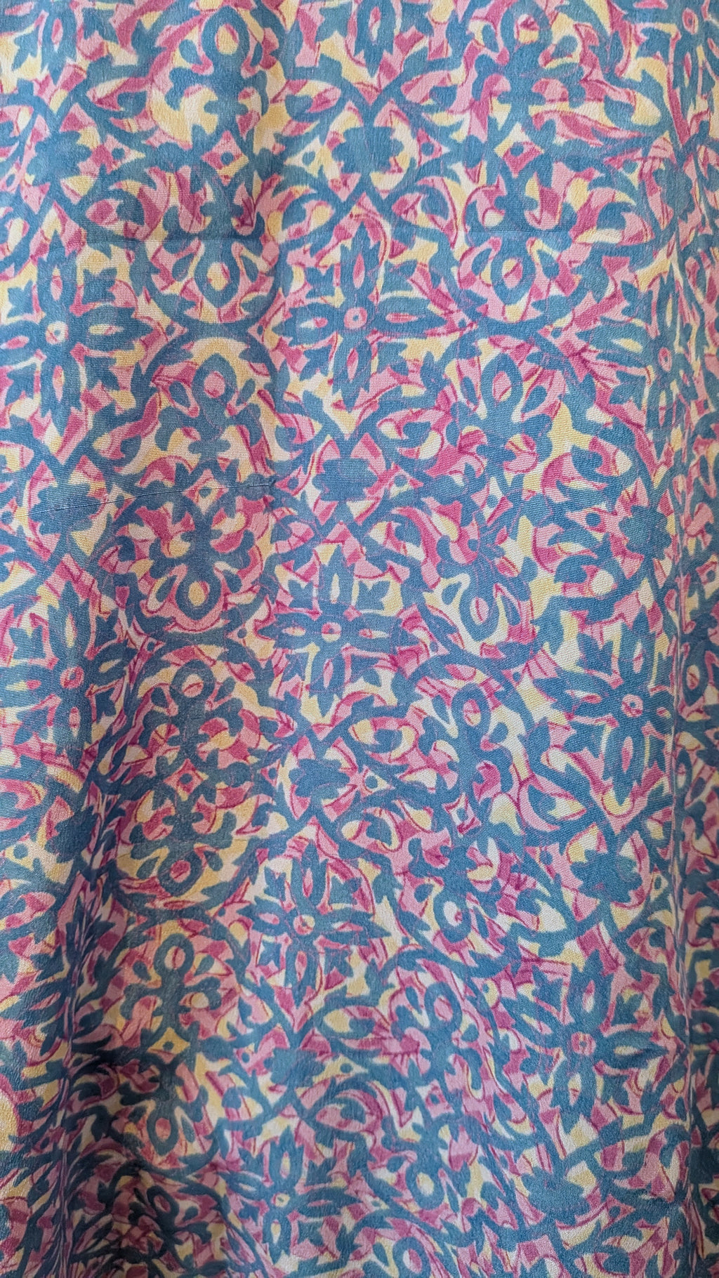 Wrap blouse with bishop sleeves