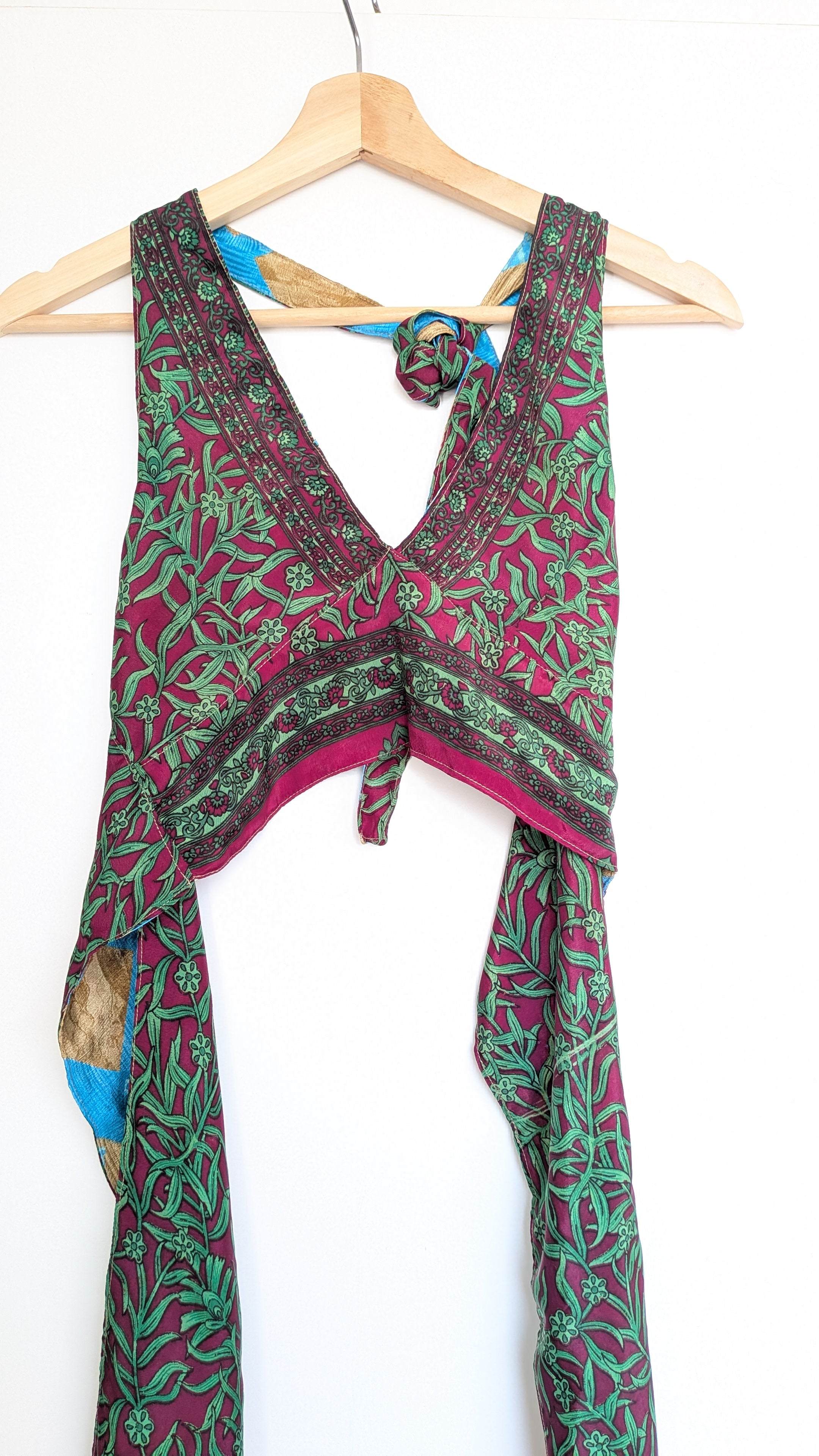 Reversible halter top