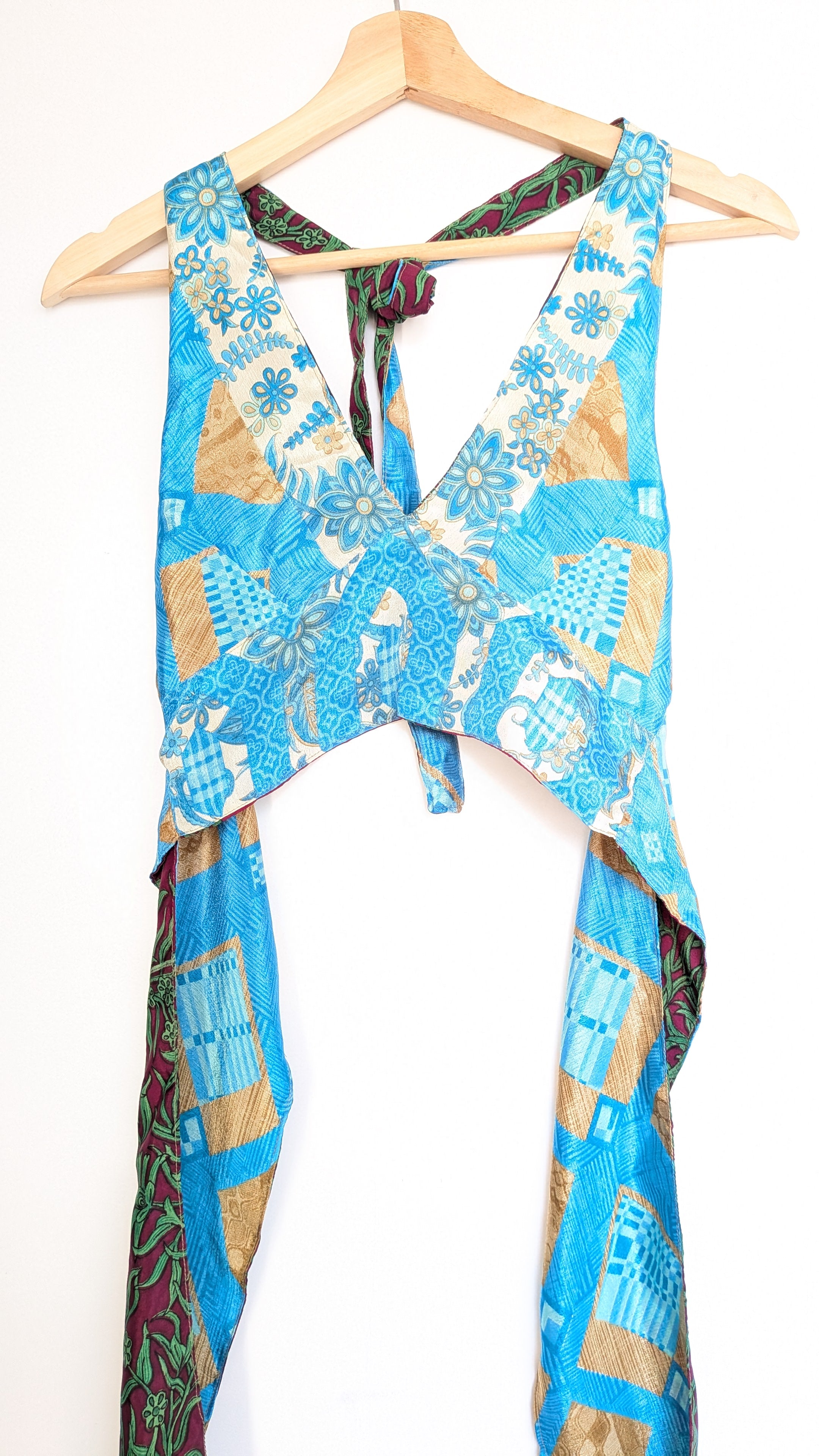 Reversible halter top