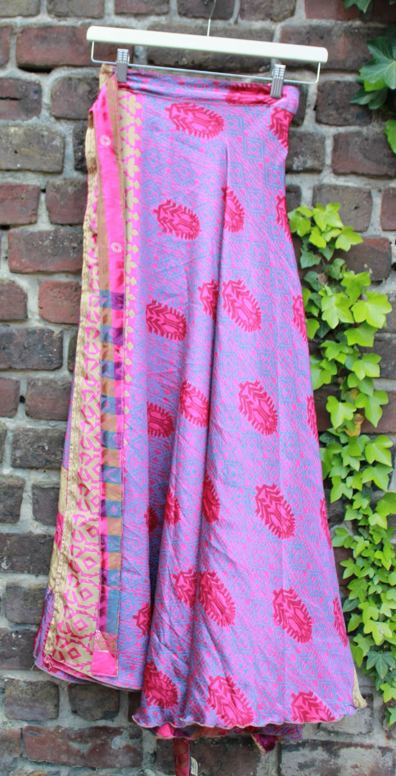 Long reversible skirt