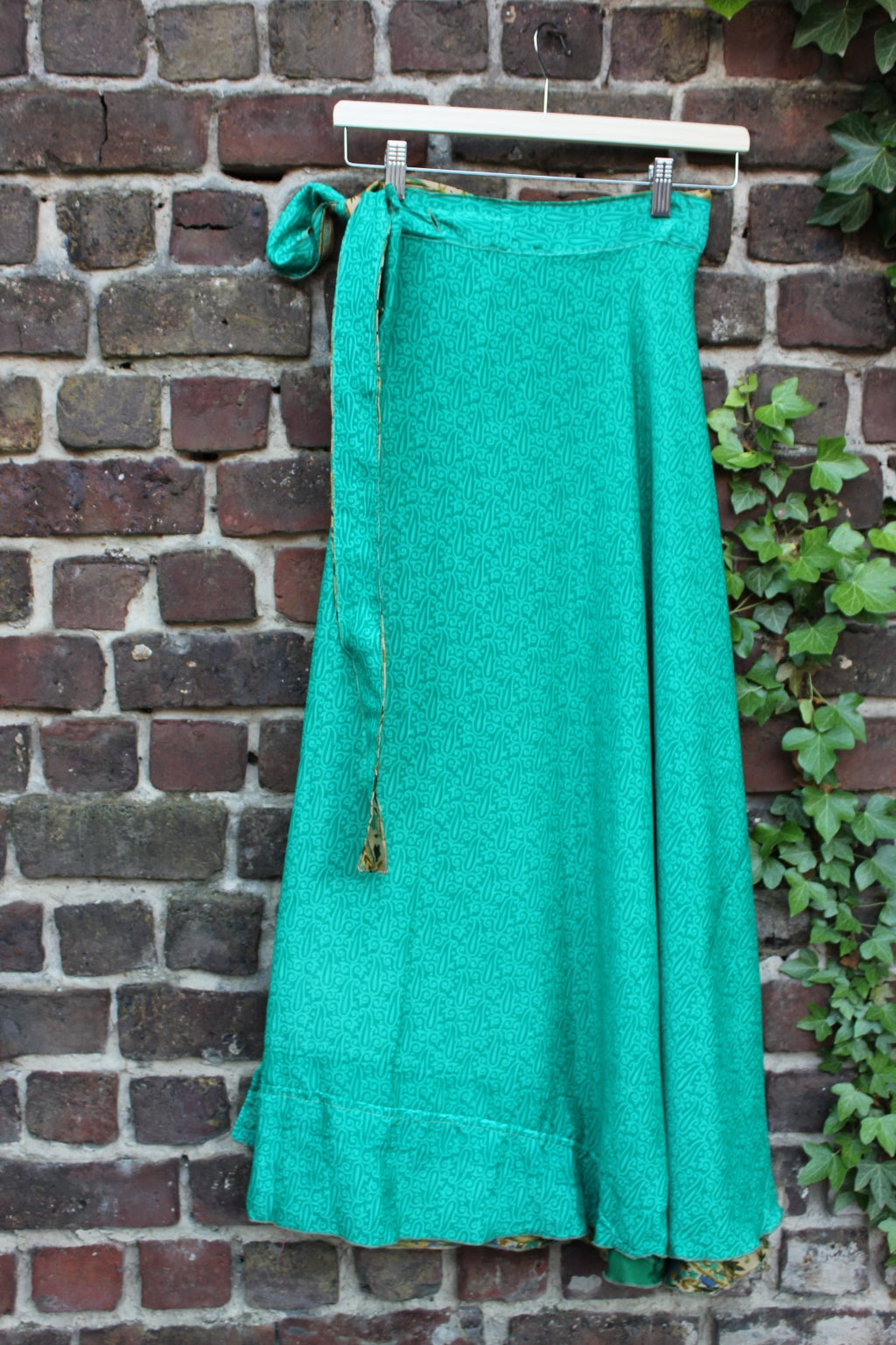 Long reversible skirt