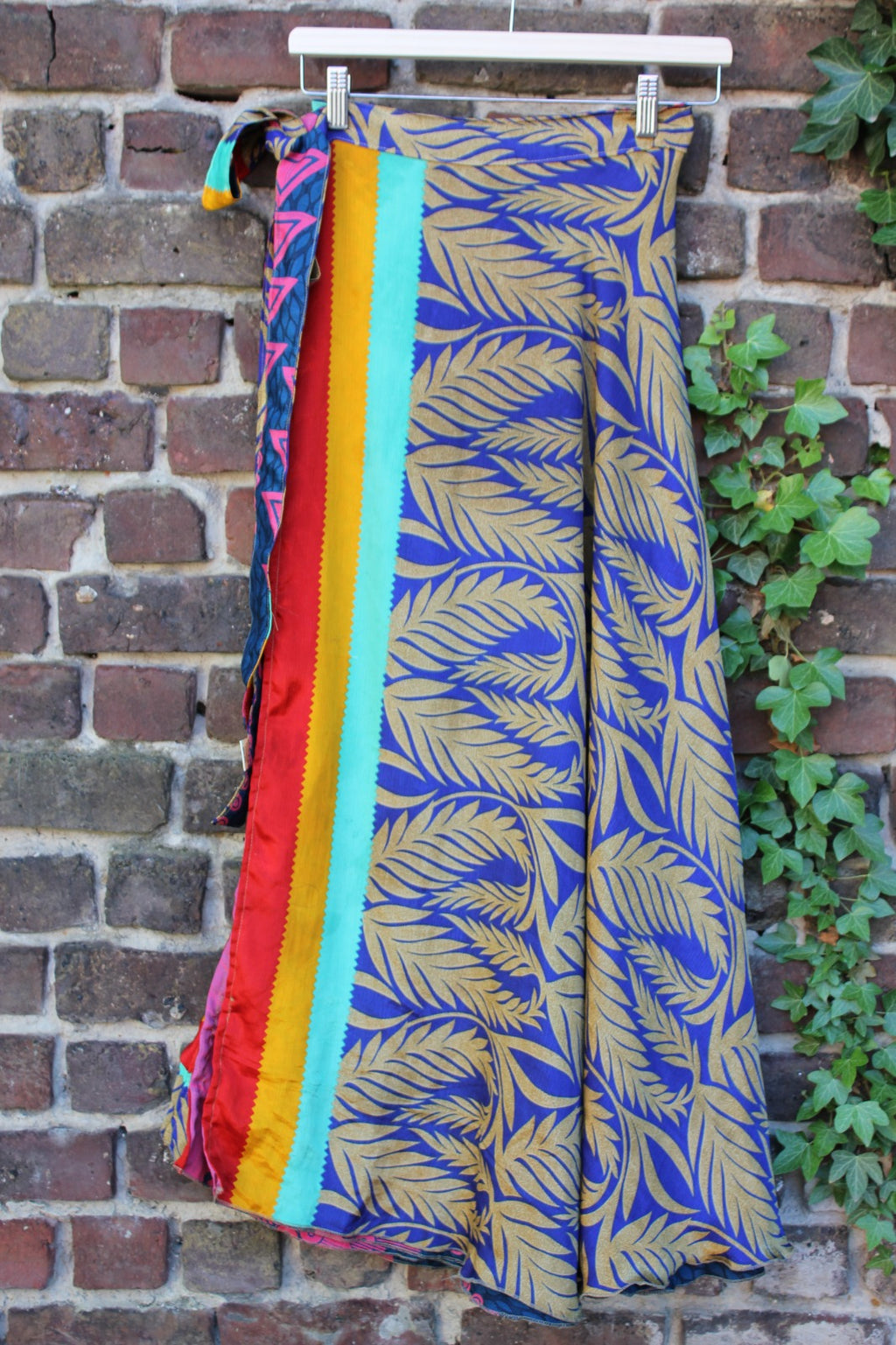 Long reversible skirt