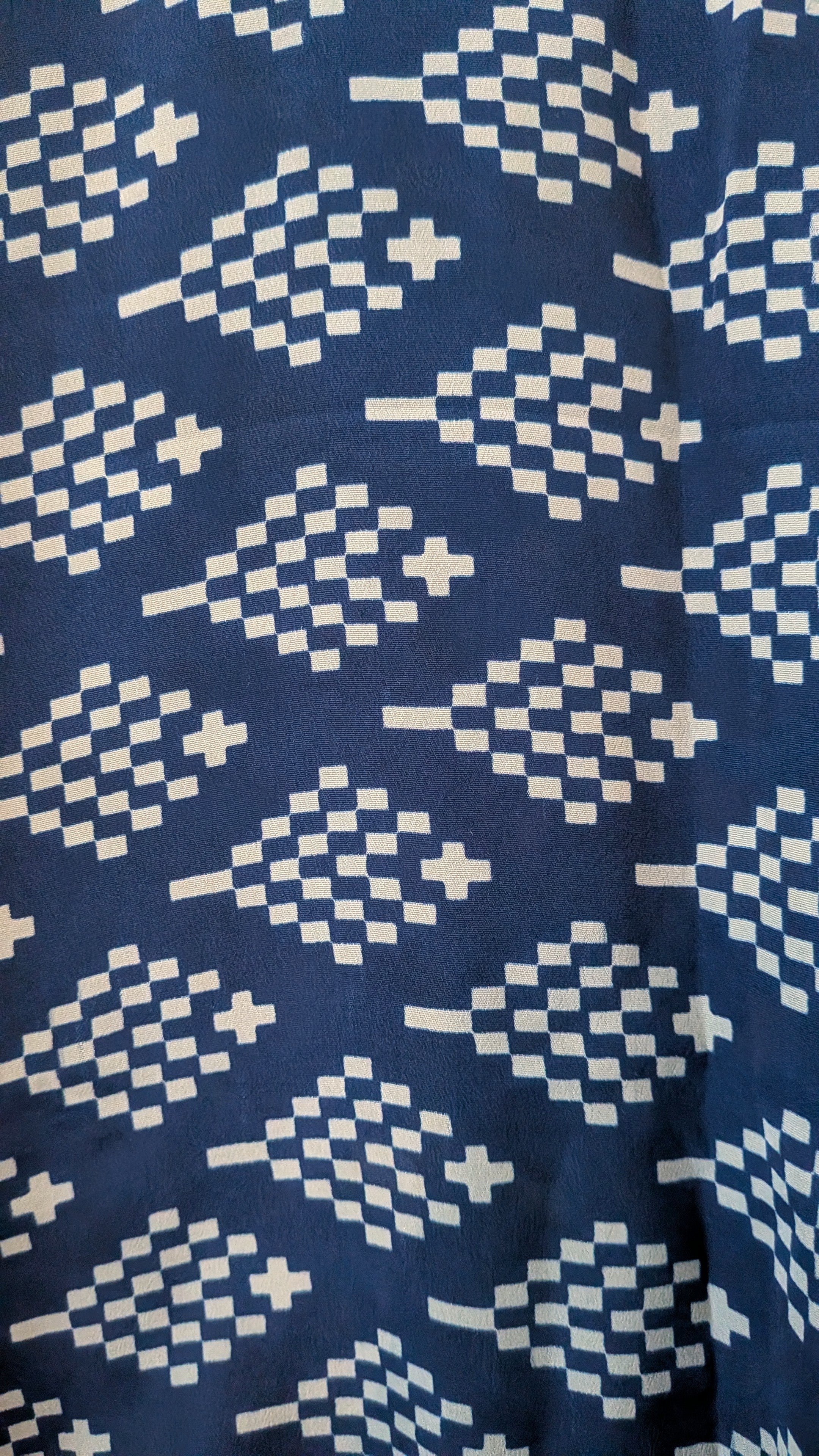 Wrap blouse with bishop sleeves