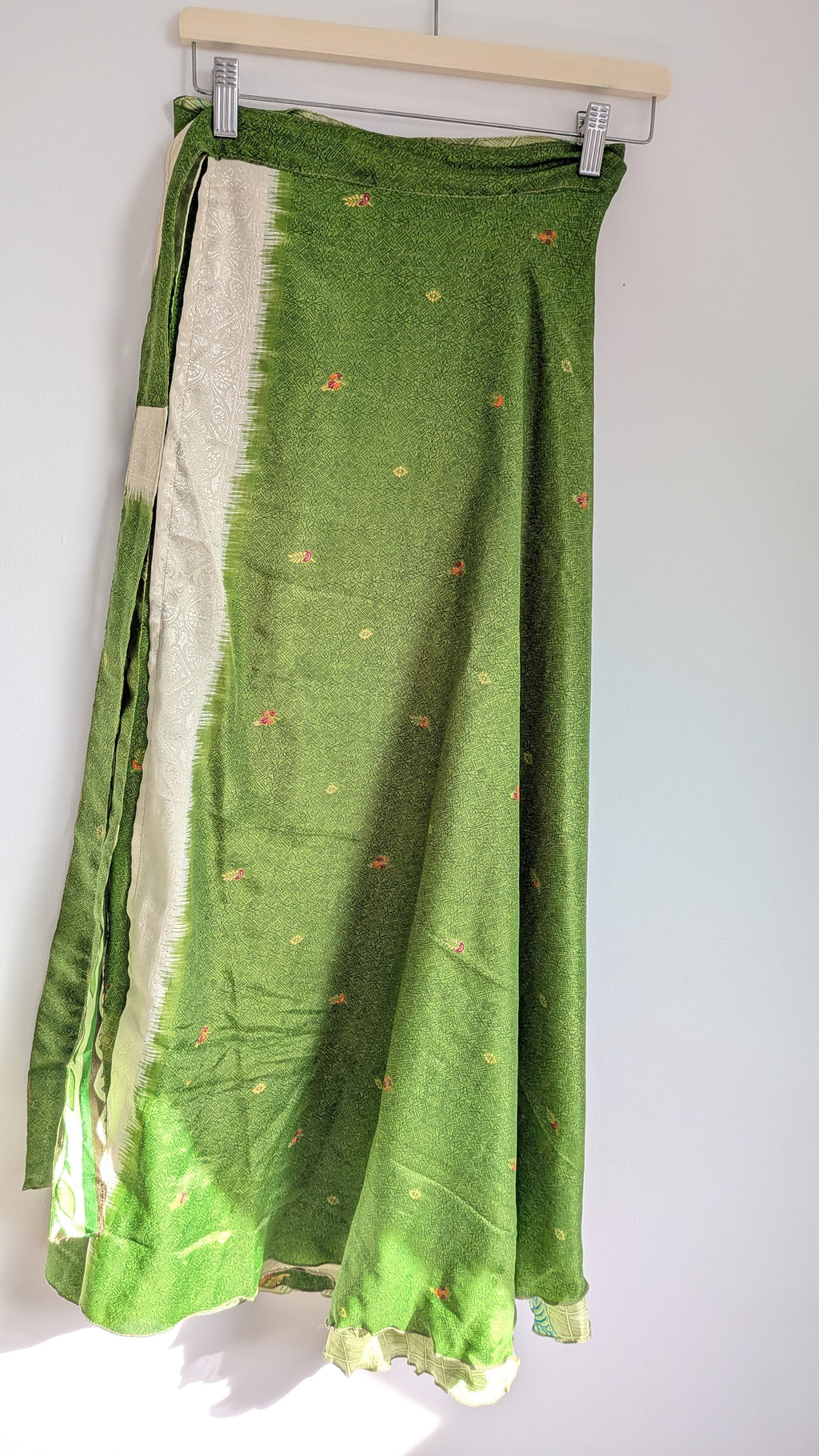 Long reversible skirt