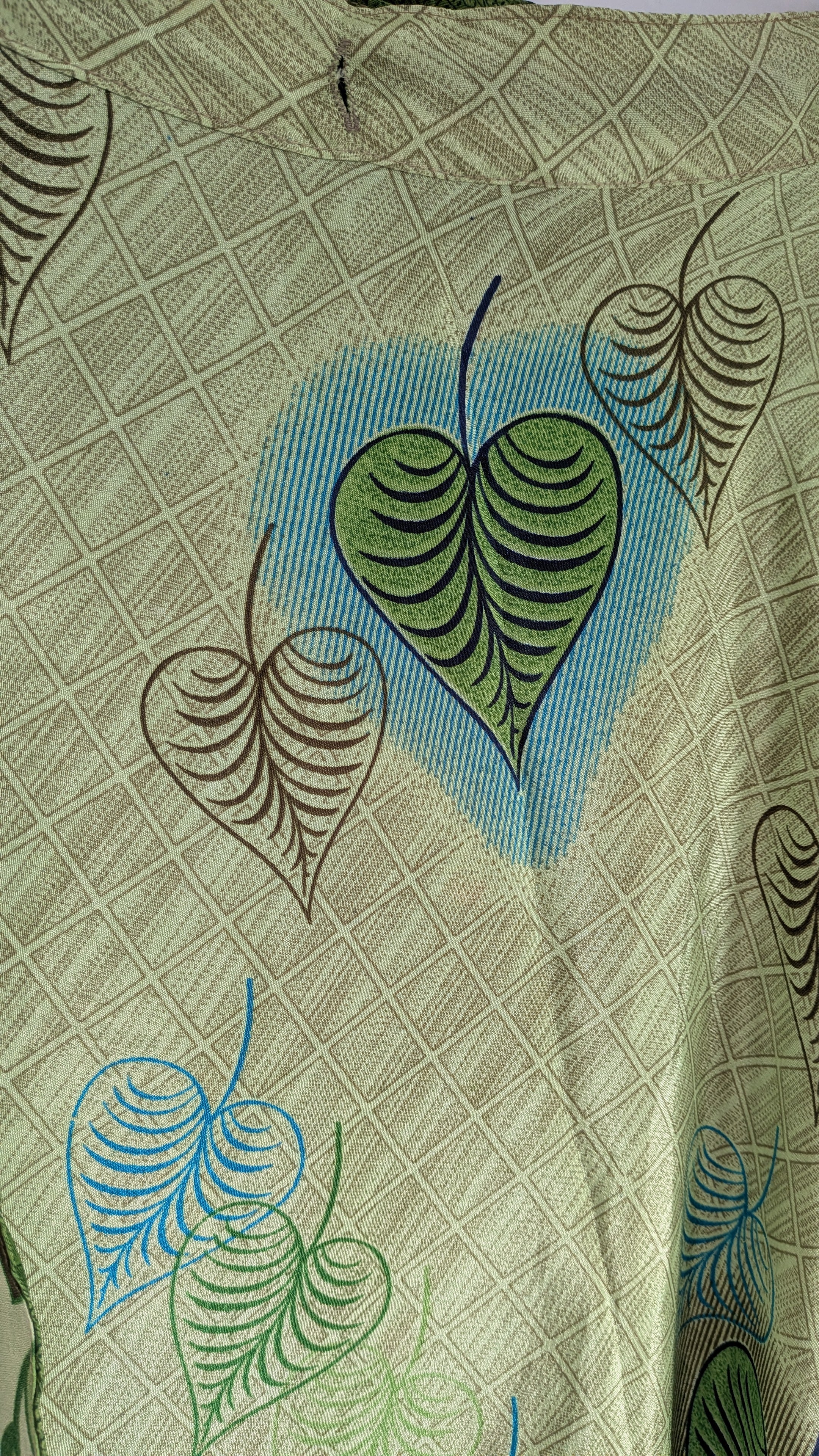 Long reversible skirt