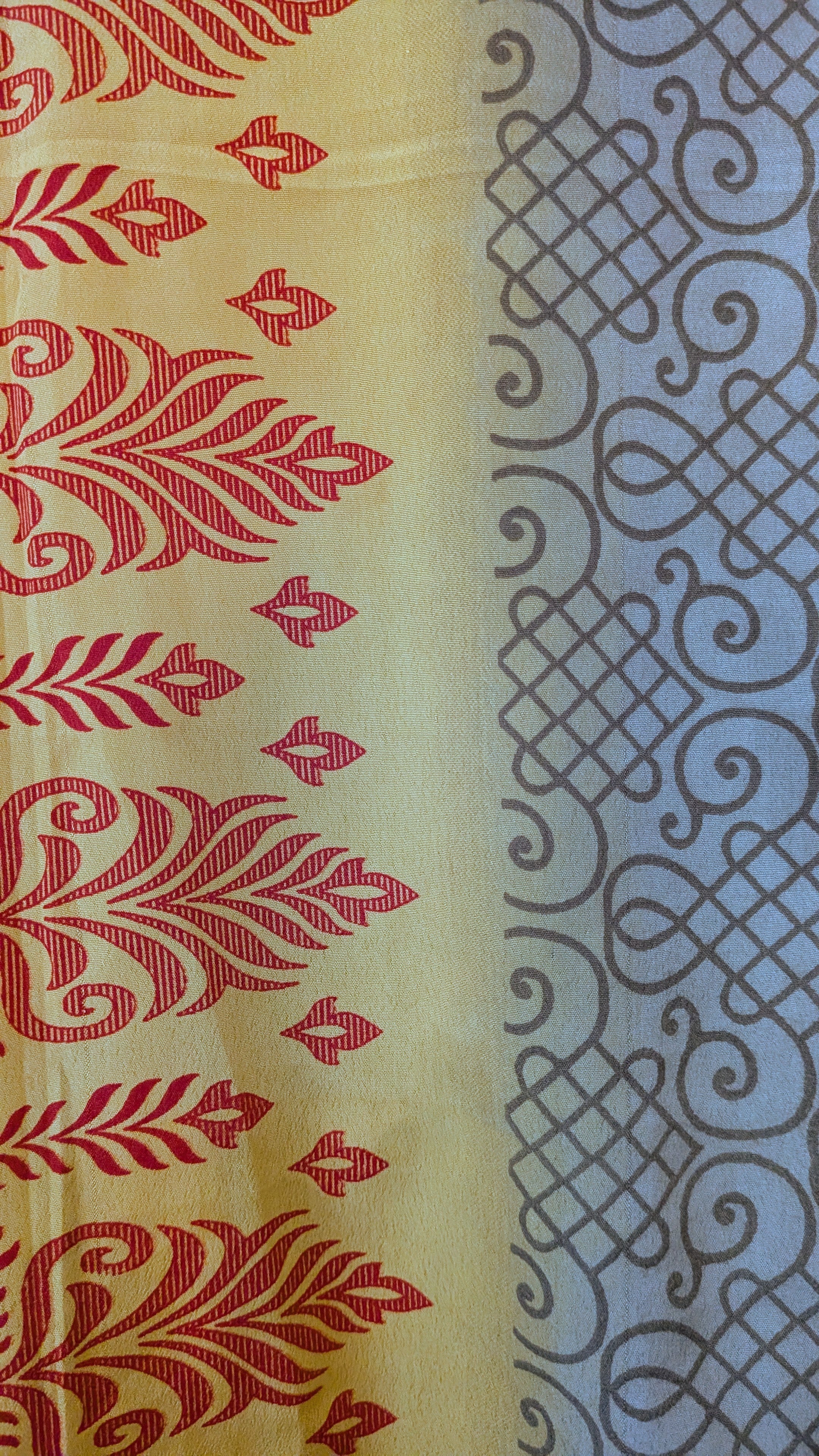 Wrap blouse with bishop sleeves